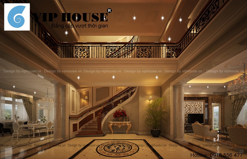 Nội thất biệt thự kiểu Pháp
