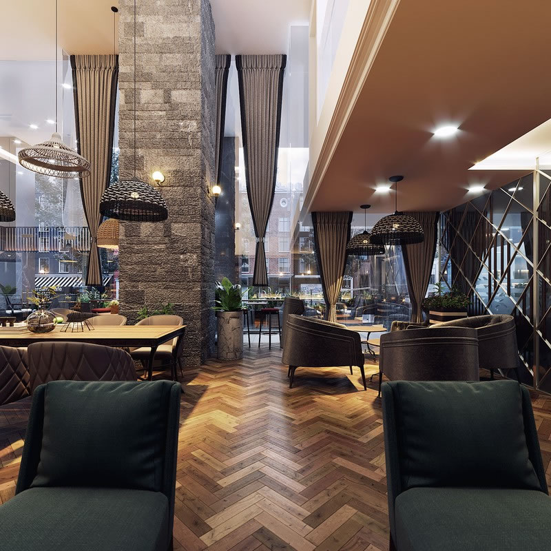 Hình ảnh: Mẫu thiết kế nội thất quán cafe đẹp mang phong cách châu Âu