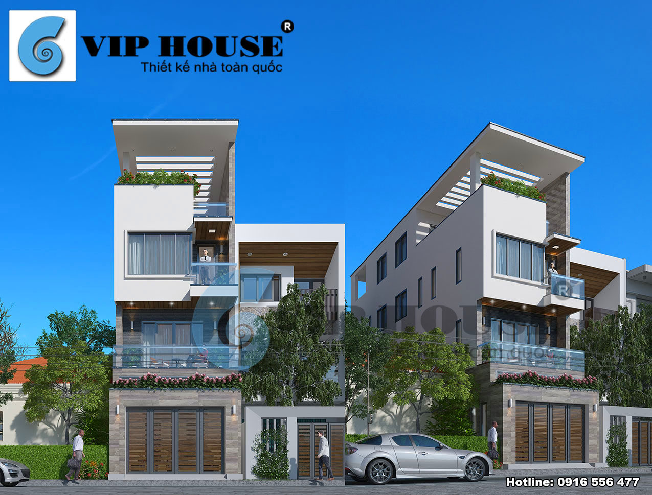 Hình ảnh: Mẫu thiết kế nhà lô phố phong cách hiện đại được thực hiện bởi kts Vip House