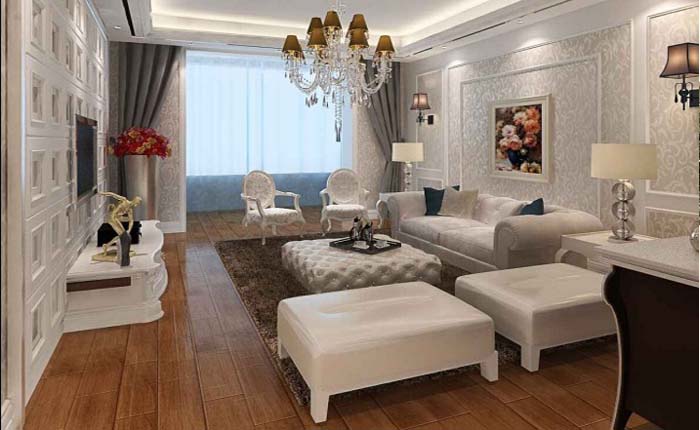 Nội thất nhà đẹp cùng gam màu trắng lãng mạn