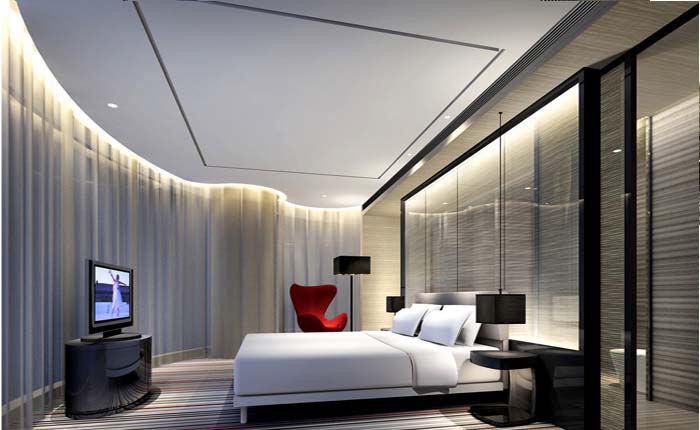 Thiết kế phòng ngủ khách sạn hiện đại và tiện nghi 