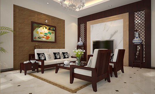 Thiết kế nội thất đẹp phong cách Á Đông