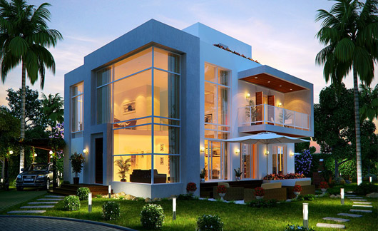 Biệt thự hiện đại nét đẹp từ vườn ra đến phố