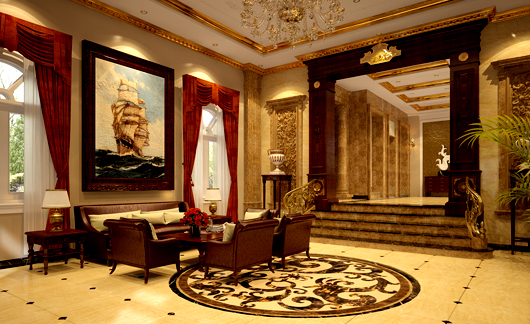 Mẫu nội thất biệt thự kiểu Pháp sang trọng và đẳng cấp