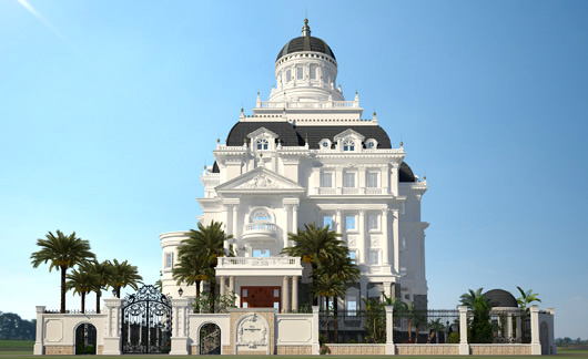 Nhà biệt thự Pháp cổ tinh tế