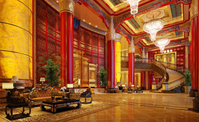 Thiết kế nội thất khách sạn phong cách Á Đông sang trọng