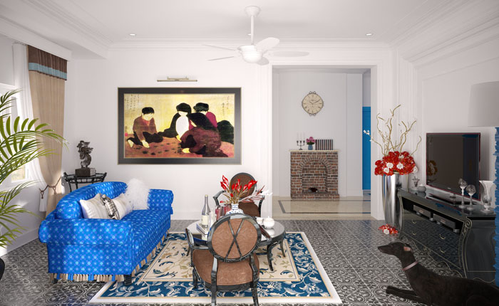 Thiết kế nội thất ấn tượng phong cách Đông Dương