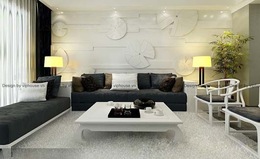 Nội thất chung cư kiểu Á Đông hiện đại