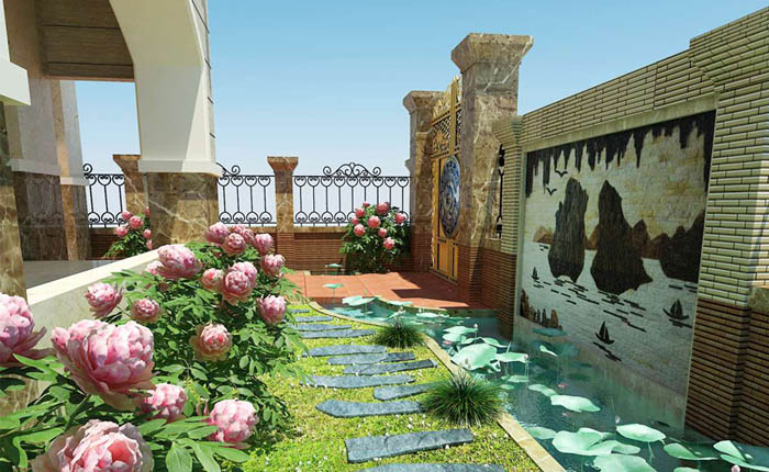 Trồng cây trên sân thượng có cần chú ý phong thủy