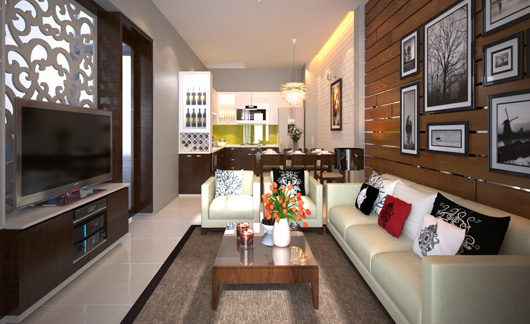 Thiết kế nội thất nhà ống hiện đại tinh tế