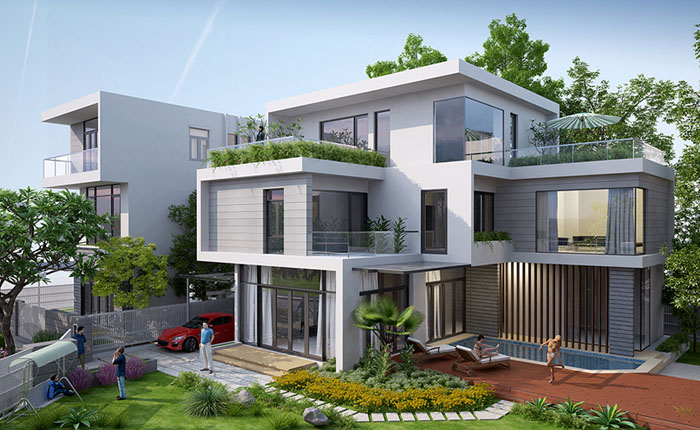 Thiết kế mặt tiền nhà ở theo thuyết âm dương