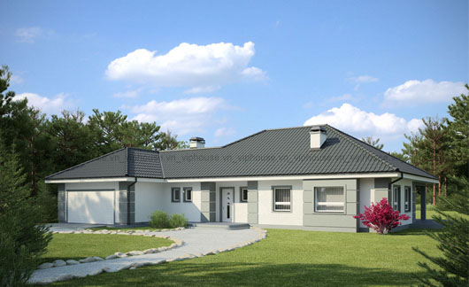 Thiết kế nhà vườn 1 tầng đẹp hiện đại