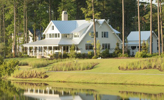 Thiết kế nhà vườn đẹp đồng bộ nội thất đồng quê Pháp