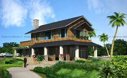 Nhà vườn 2 tầng hiện đại tại Ba Vì, Hà Nội