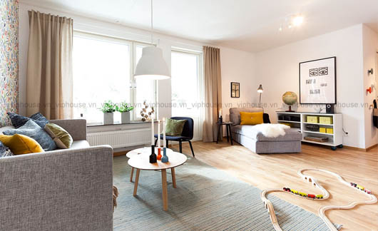 Thiết kế nội thất nhà chung cư 70m2