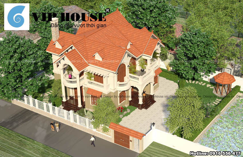 Biệt thự 2 tầng tân cổ điển Pháp được nhiều người yêu thích