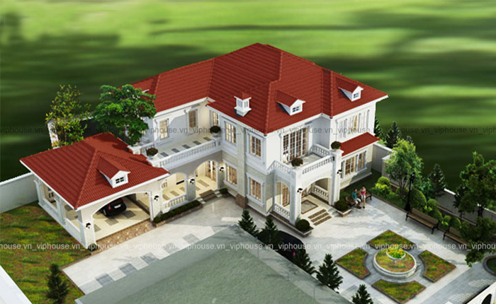 Tư vấn thiết kế biệt thự vườn trên đất 1000m2