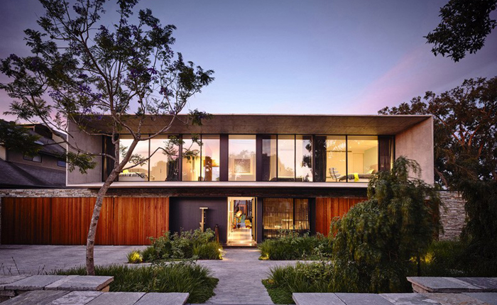 Biệt thự hiện đại cá tính từ vật liệu bê tông trần