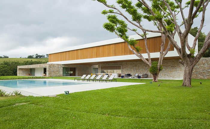 Thiết kế biệt thự hiện đại tại ngoại ô với kiến trúc tối gản