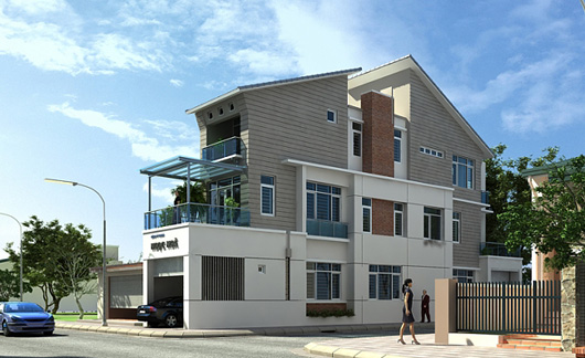 Mẫu nhà phố đẹp nhất Việt Nam kiểu hiện đại