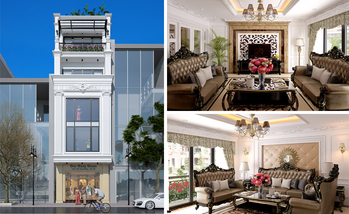 Cải tạo nhà phố cổ kiểu Tân Cổ Điển - VH NP MS010