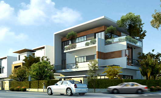 Kiến trúc biệt thự mini đẹp hài hòa