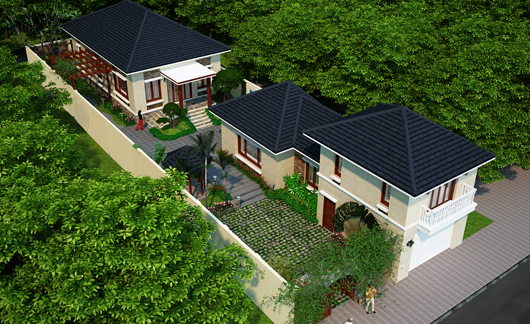 Mẫu thiết kế biệt thự vườn đa phong cách được yêu thích