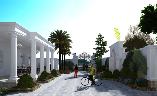 Cách tạo sân vườn hoàn hảo cho biệt thự vườn