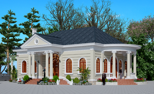 Thiết kế biệt thự vườn đẹp thông thoáng