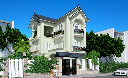 Thiết kế biệt thự tân cổ điển với những đặc trưng riêng biệt