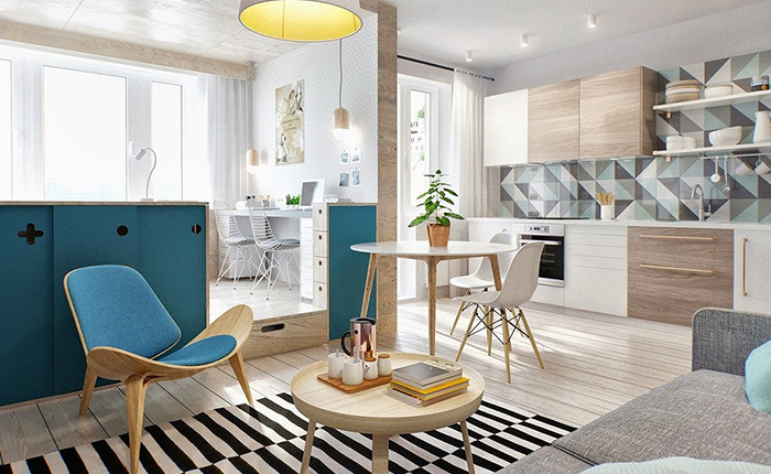 Thiết kế nội thất nhà phố nhỏ tiện nghi