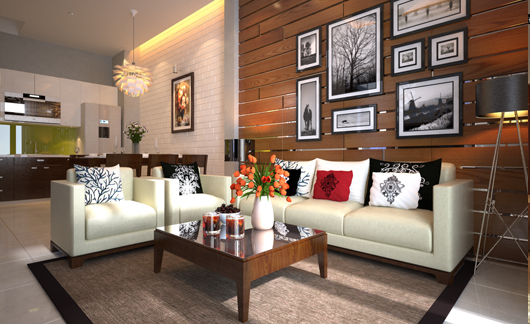 Thiết kế nội thất phòng khách nhà phố đẹp