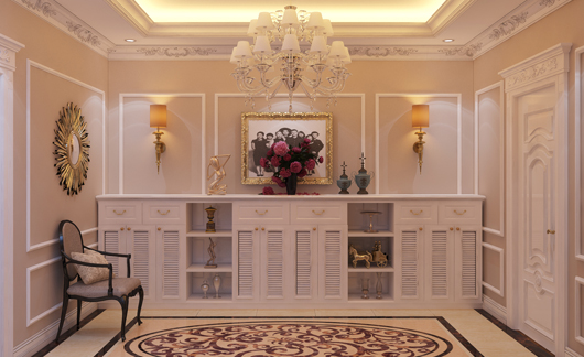 Thiết kế nội thất đẹp với hành lang ấn tượng