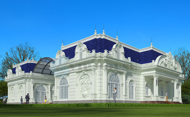 Mẫu biệt thự nhà vườn kiểu pháp 1 tầng cổ điển đẹp sang trọngAutodesk  Online Gallery