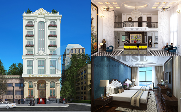 Thiết kế nội thất khách sạn kiểu Pháp sang trọng