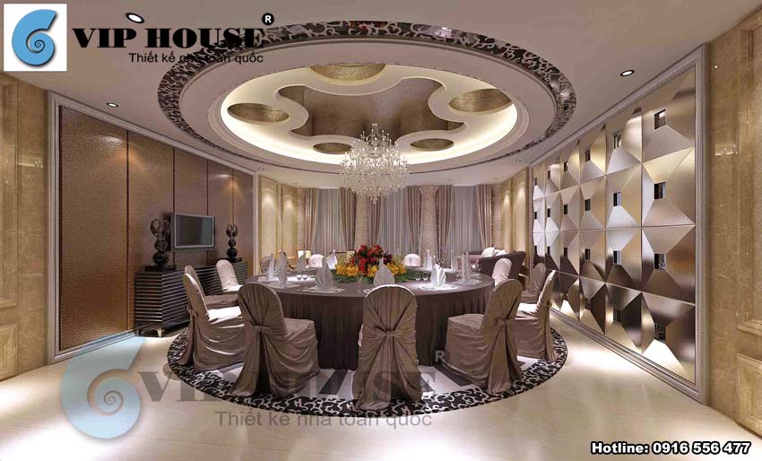 Thiết kế nội thất cho không gian ẩm thực nhà hàng, khách sạn