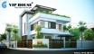 Thiết kế biệt thự hiện đại 2,5 tầng 2 mặt tiền tại Hà Nam