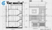  Mặt cắt, mặt đứng nhà phố 3 tầng tại Bắc Ninh 